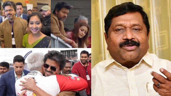 DMK and TVK are no less than each other AIADMK lashes out vijay over london Car race DMK and TVK are no less than each other AIADMK lashes out vijay over london Car race