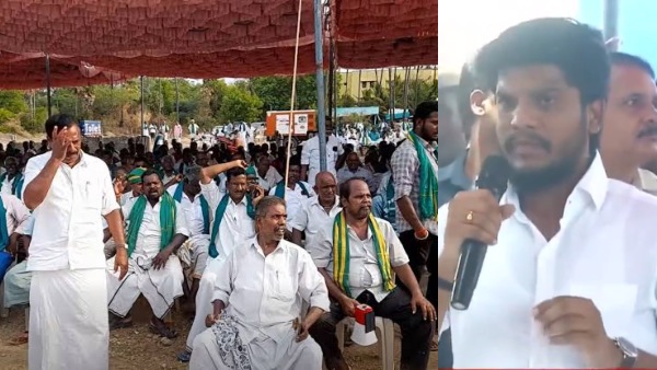 Crop loans Farmers protest in Trichy ongoing for five days temporarily suspended