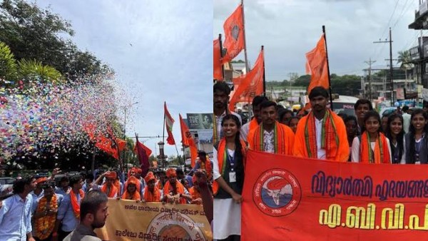 ABVP student wing breaches Communist stronghold wins Kerala college union election