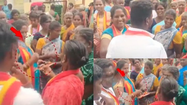 TVK distributes cash to voters in Maduranthakam Public Urges EC to take action TVK distributes cash to voters in Maduranthakam Public Urges EC to take action