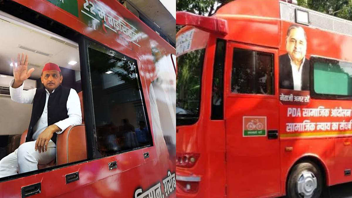 அகிலேஷ் யாதவ் சொகுசு பஸ்ஸில் அதை பார்த்தீங்களா? அப்படியே நம்ம CM விஜய் ஸ்கெட்ச்.. அங்கேதான் ஹைலைட்