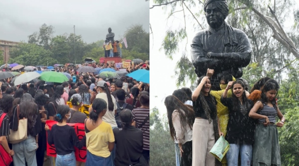 Delhi University Students Protest Delhi Students Protest