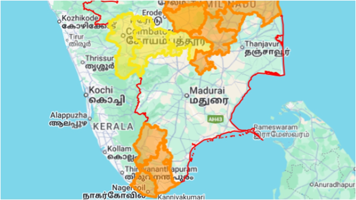 தமிழ்நாட்டில் 22 மாவட்டங்களுக்கு ஆரஞ்சு அலர்ட்