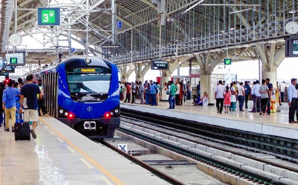 Koyambedu Nandambakkam Metro Trial Run