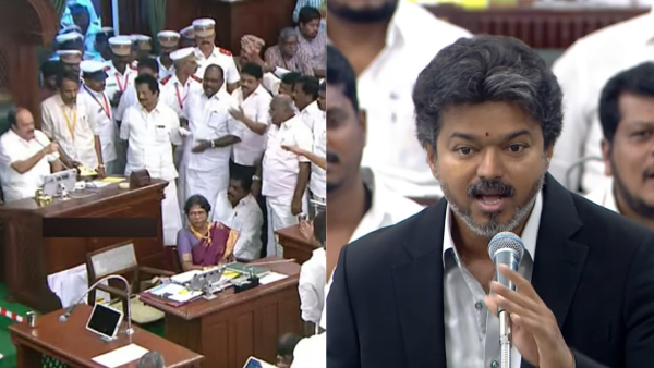 CM Vijay Urges DMK to Be Allowed to Respond Speaker Says No CM Vijay Urges DMK to Be Allowed to Respond Speaker Says No