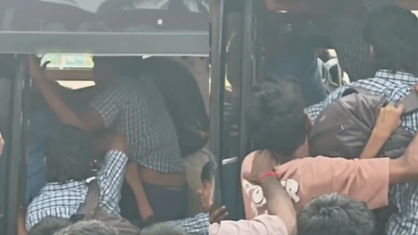 Chennai Porur Shock School Students Brutally Assault Bus Conductor
