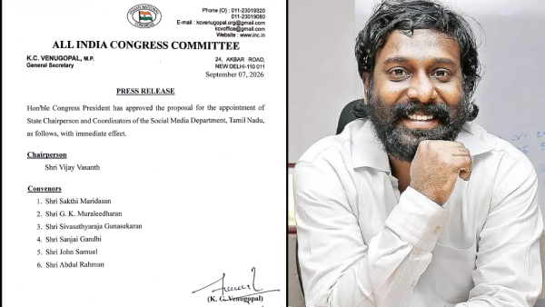 Congress Vijay Vasanth Social Media