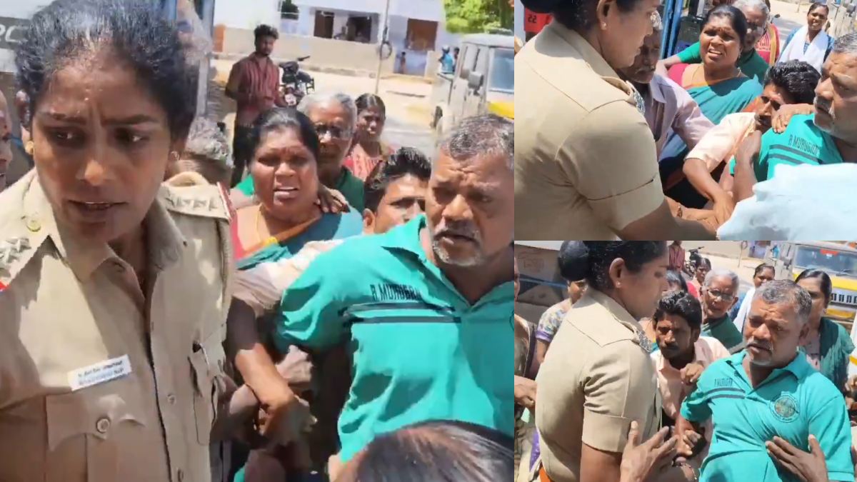 திருநெல்வேலியில் மனு அளிக்க வந்த மக்களை காவல்துறை தாக்கியதாக பரபரப்பு