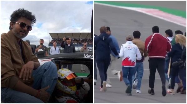 Vijay Runs on Silverstone Track Vijay Ajith race