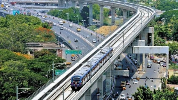 Koyambedu Nandambakkam Metro rail Chennai metro