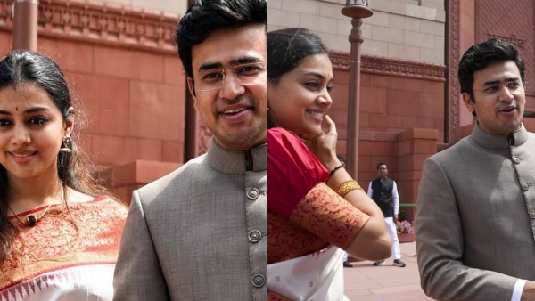 A post shared by Bengaluru MP Tejasvi Surya s wife Shivashree Skandaprasad regarding a train journey