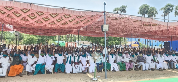 Trichy Farmers Protest