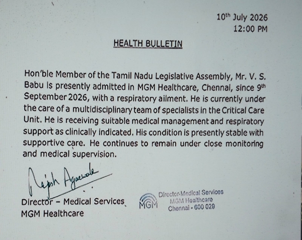 vs babu chennai