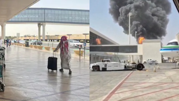 Missile attack on Saudi Arabia Riyadh airport many injured flights diverted and panic ensues Missile attack on Saudi Arabia Riyadh airport many injured flights diverted and panic ensues