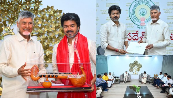 Chandrababu Naidu Big announcement after meeting Vijay says supply water to TN despite shortage