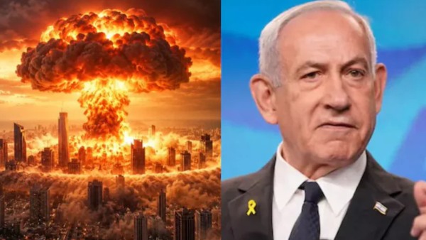 Israel in danger Nuclear Blast in Tel Aviv Benjamin Netanyahu shared an AI photo Israel in danger Nuclear Blast in Tel Aviv Benjamin Netanyahu shared an AI photo