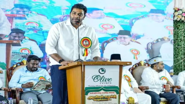 DMK Has Turned Into Children of Satan TVK Minister Aadhav Arjuna Targets DMK