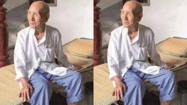 Chinese Grandpa 101 Year Old Man Crab Feast