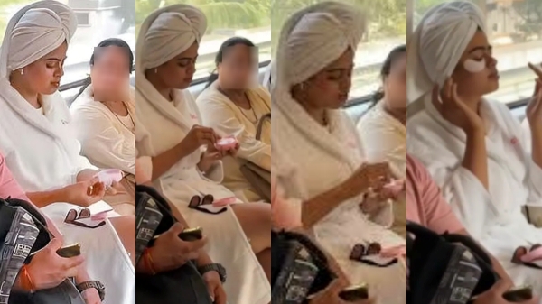 Delhi Metro Viral Video Bathrobe Woman Metro Passenger Delhi Metro Viral Video Bathrobe Woman Metro Passenger