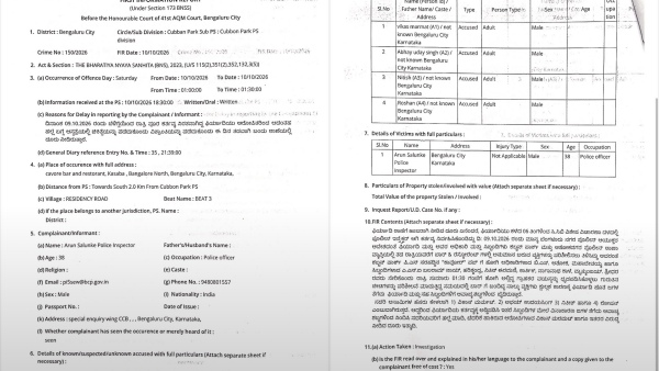Andhra Pradesh cadre IAS officer Vikas Marmat booked in Bengaluru after pub altercation