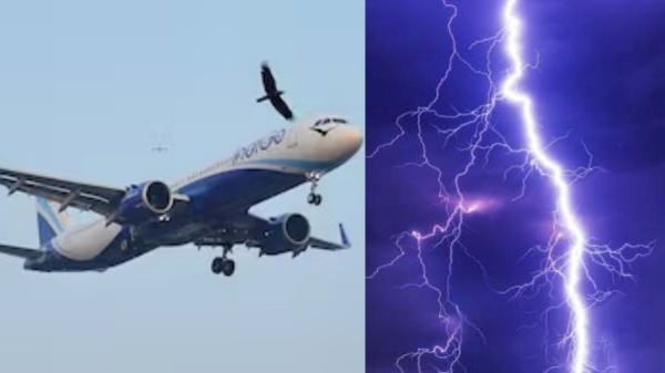 IndiGo flight lightning strike Lucknow airport flight 6E925 airplane nose cone damage Faraday cage aircraft DGCA investigation 17000 IndiGo flight lightning strike Lucknow airport flight 6E925 airplane nose cone damage Faraday cage aircraft DGCA investigation 17000
