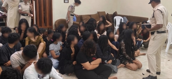 Party with ganja and alcohol at a Hyderabad farmhouse 108 students caught