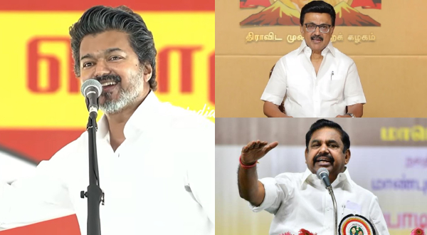 Dharapuram Bypoll Results TVK Takes Early Lead in Postal Votes DMK Close Behind AIADMK in Third Dharapuram Bypoll Results TVK Takes Early Lead in Postal Votes DMK Close Behind AIADMK in Third