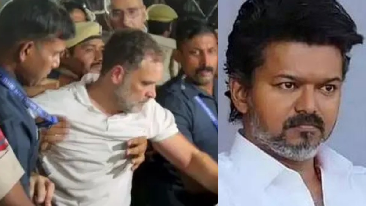 டெல்லியில் ராகுல் காந்தி கைது.. துச்சமாக கூட மதிக்காத விஜய்.. வாய் கூட திறக்கலையே! நல்ல மரியாதை!