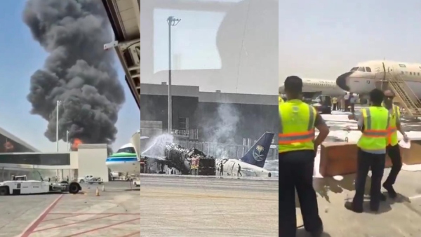saudi-arabia-plane-catches-fire-in-riyadh-airport-amid-of-houthis-attakcs saudi-arabia-plane-catches-fire-in-riyadh-airport-amid-of-houthis-attakcs