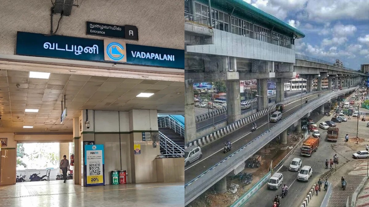 பூந்தமல்லி மெட்ரோ.. வடபழனி மெட்ரோவின் ஒரு நுழைவு வாயில் திறப்பு விழாவுக்கு இன்னும் ரெடியாகவில்லை