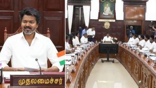 விஜய் அமைச்சரவை கூட்டத்தின் Exclusive Footage.. திமுக ஐடி விங் பதிவிட்ட வீடியோ!