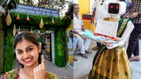 Neela క్యూట్ వెల్కమ్.. మురిసిపోయిన ఓటర్లు