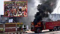 కడుపు మండిన కార్మికుల గర్జన! రణరంగమైన నోయిడా