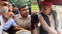 మోడీ ఇంటి ముందు తీవ్ర ఉద్రిక్తత..! రాహుల్, అఖిలేష్ అరెస్ట్..!