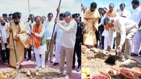 పలుగు పట్టి.. పారెత్తి.. కరువు పనిలో దిగిన చంద్రబాబు, పవన్ కళ్యాణ్!