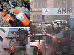 Fire in AMRI Hospital Fire in AMRI Hospital