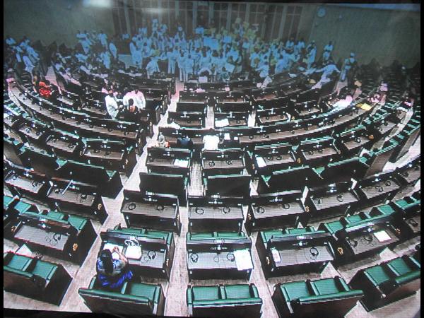 శాసనసభలో గందరగోళం