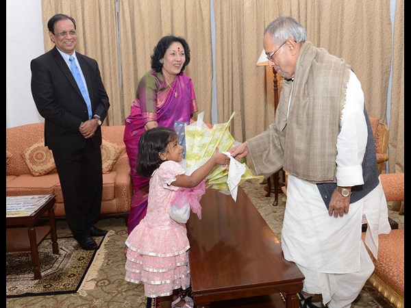 ప్రణబ్ మఖర్జీతో గీతా రెడ్డి..