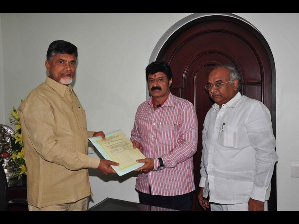 బాబు నుంచి బాలకృష్ణ బీ ఫారం 1