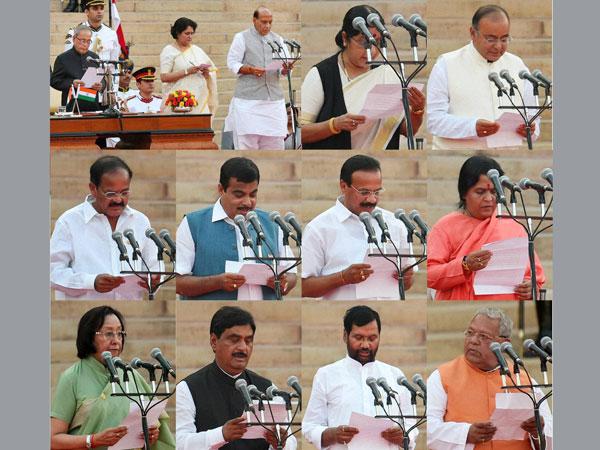 కేంద్రమంత్రులుగా ప్రమాణం