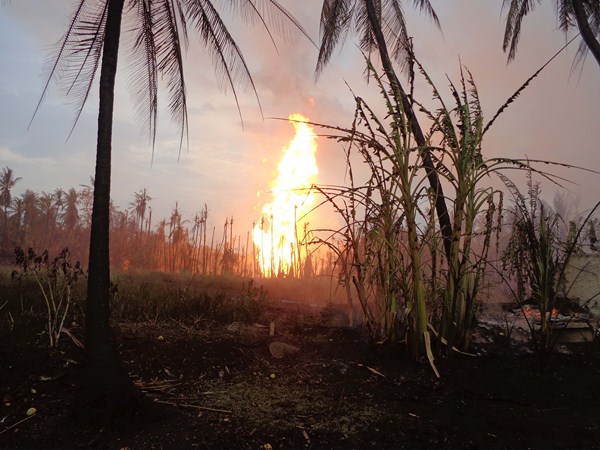 పైప్ లైన్ బ్లాస్ట్
