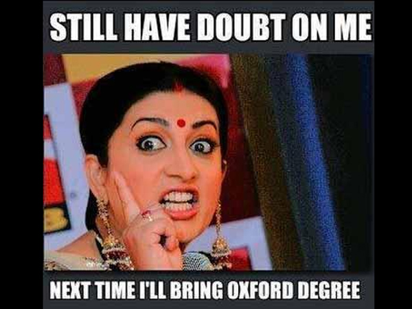 స్మృతి ఇరానీ