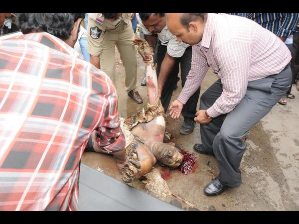 కారులో కాలి బూడిద