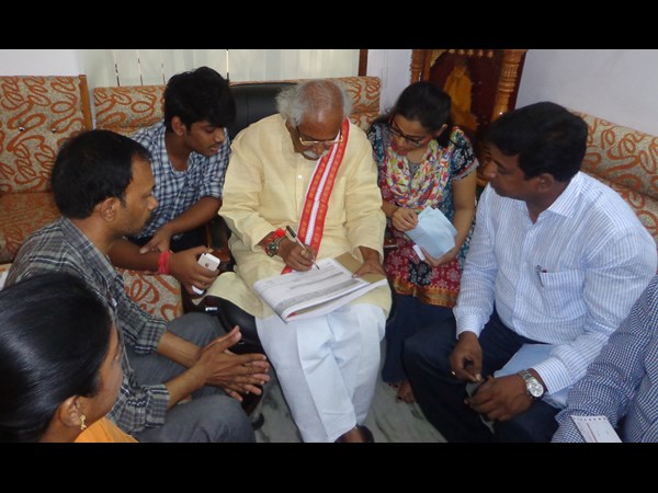 MLA Srinivas Goud works as ennumerator