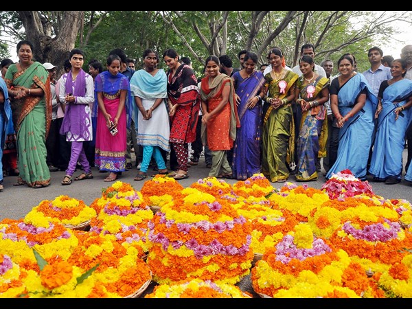 బతుకమ్మ ఆడారు...