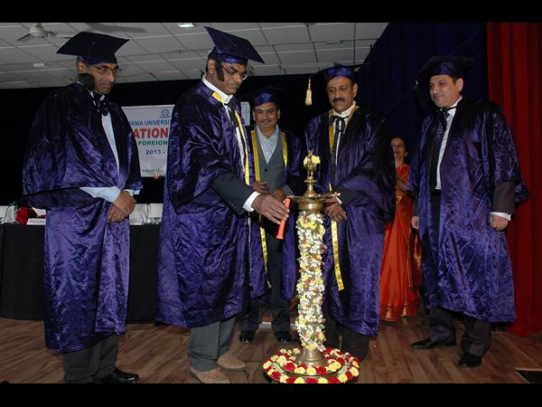  ఉస్మానియాలో విదేశీ విద్యార్దుల ఆనంద హేళ 