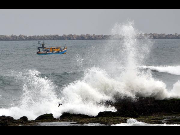 ఎగిసిపడుతున్న అలలు ఎగిసిపడుతున్న అలలు