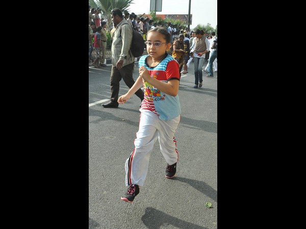 సీఆర్పీఎఫ్ మారథాన్ కేటీఆర్ హాల్‌చల్