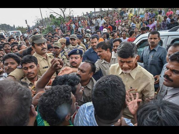 చంద్రబాబు ఏరియల్ సర్వే
