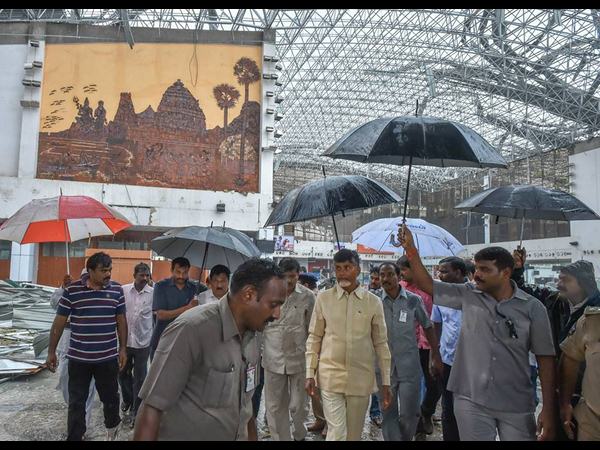 చంద్రబాబు ఏరియల్ సర్వే 